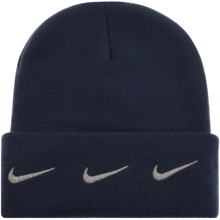Alternative Image for ProductNike Cuffed Swoosh Beanie Hat Navy2